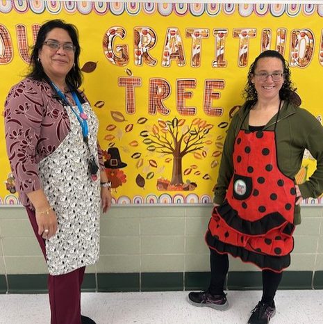 SSMV Youth Case Manager planned a Friendsgiving with 2nd-grade teachers and students at MLK Elementary.