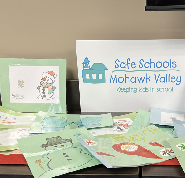 SSMV students created holiday placemats presented to a Utica-area nursing home for residents this Christmas season.